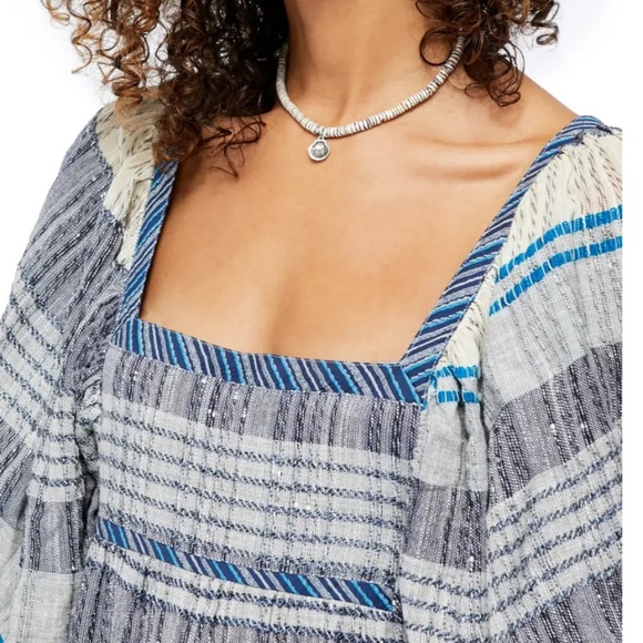 NWOT FREE PEOPLE Cozy Stripe Minidress sz M! - Picture 4 of 5